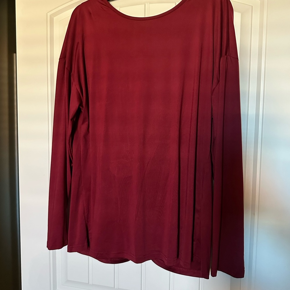 Red blouse